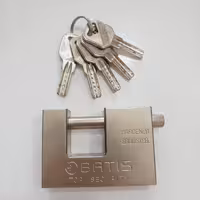 قفل کتابی باتیس سایز 90 میلیمتر کلید قاشقی مدل ATOM KEY