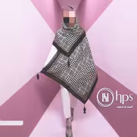 شال نخی ارکیده منگول دار شرکت hps