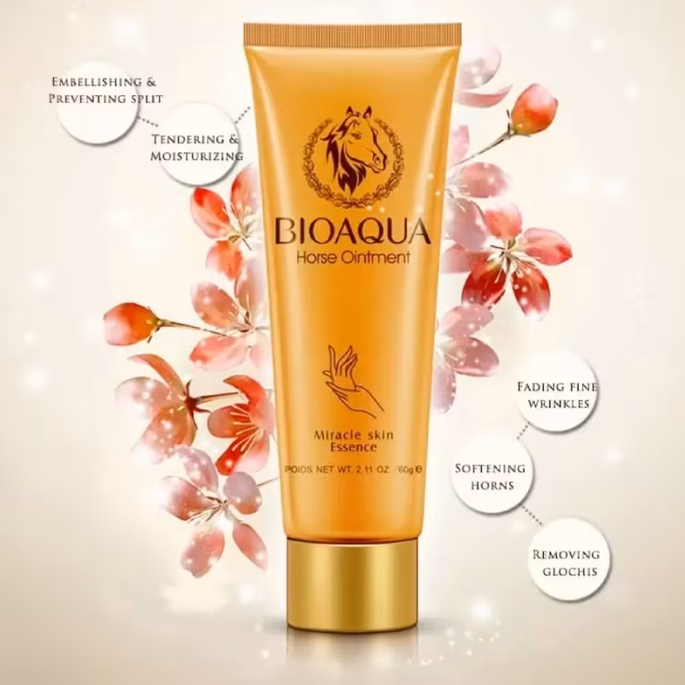 کرم مرطوب کننده دست روغن اسب بیوآکوا حجم 60 میل