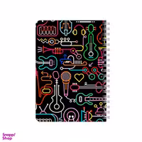 دفترچه یادداشت بامبیلیپ مدل چوبی طرح وسایل موسیقی کد 3712666