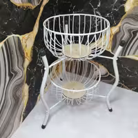 جاپیازی 2طبقه گرد روکشدار سبدسیب زمینی پیاز روکشدار 