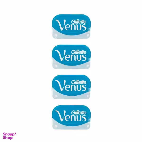 یدک اصلاح ژیلت (Gillette) مدل venus smooth بسته 4 عددی