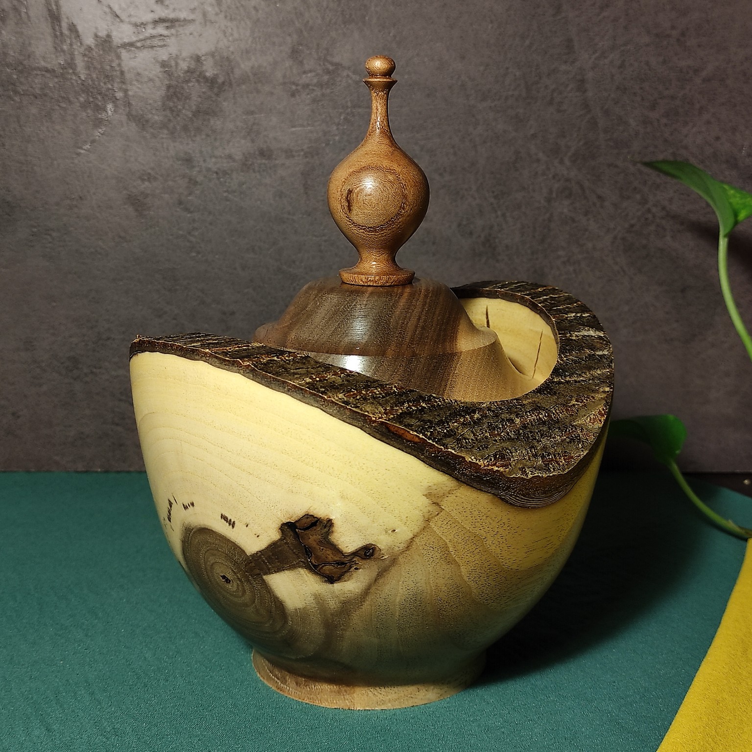 شکلات خوری چوبی لبه پوستی کد 029