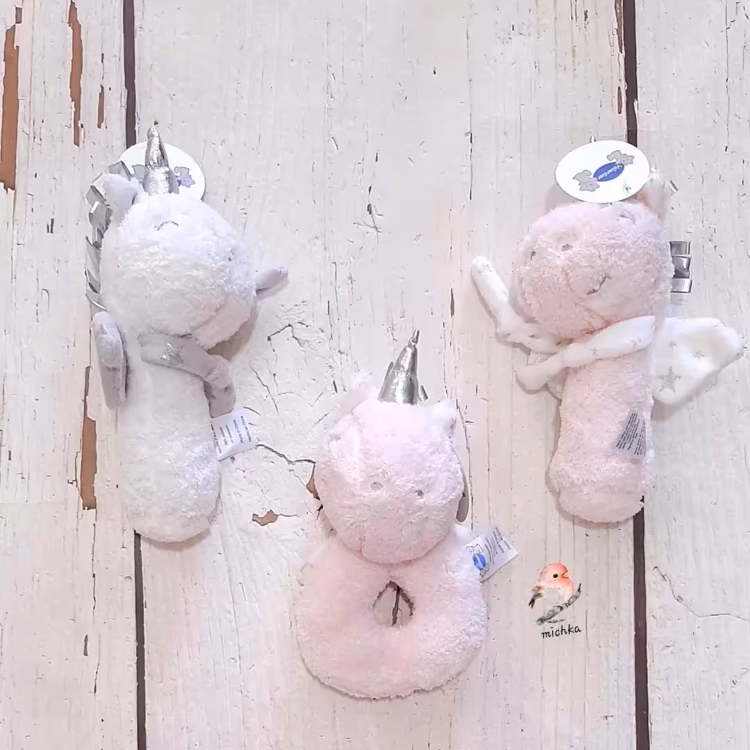 عروسک جغجغه ای یونیکورن وارداتی برای نوزاد و سیسمونی