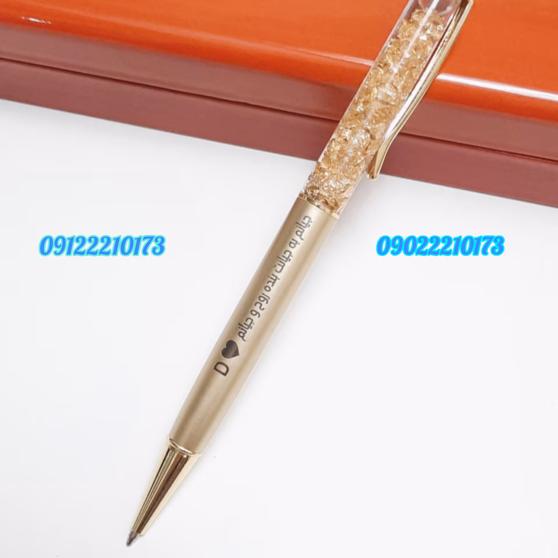 خودکار گلدفویل با جعبه لاکچری