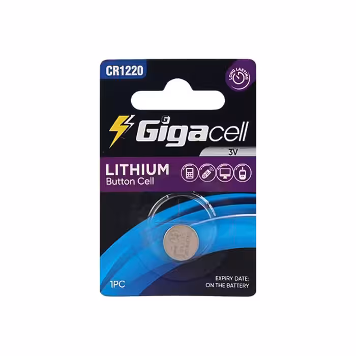 باتری سکه ای CR1220 گیگاسل بسته تکی