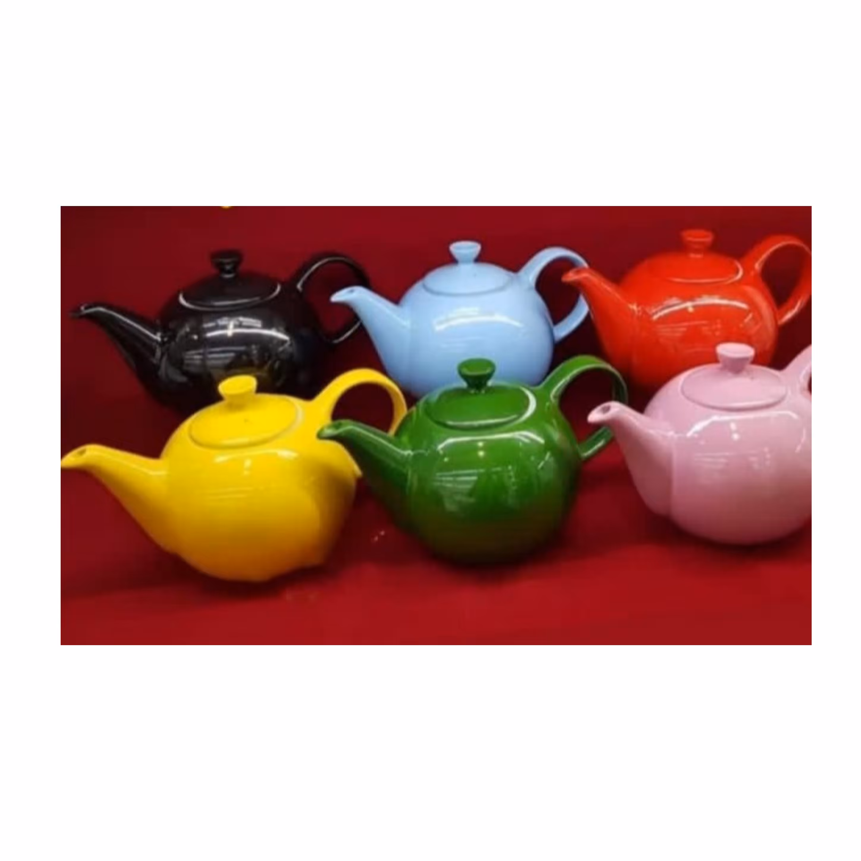 قوری چینی رنگی