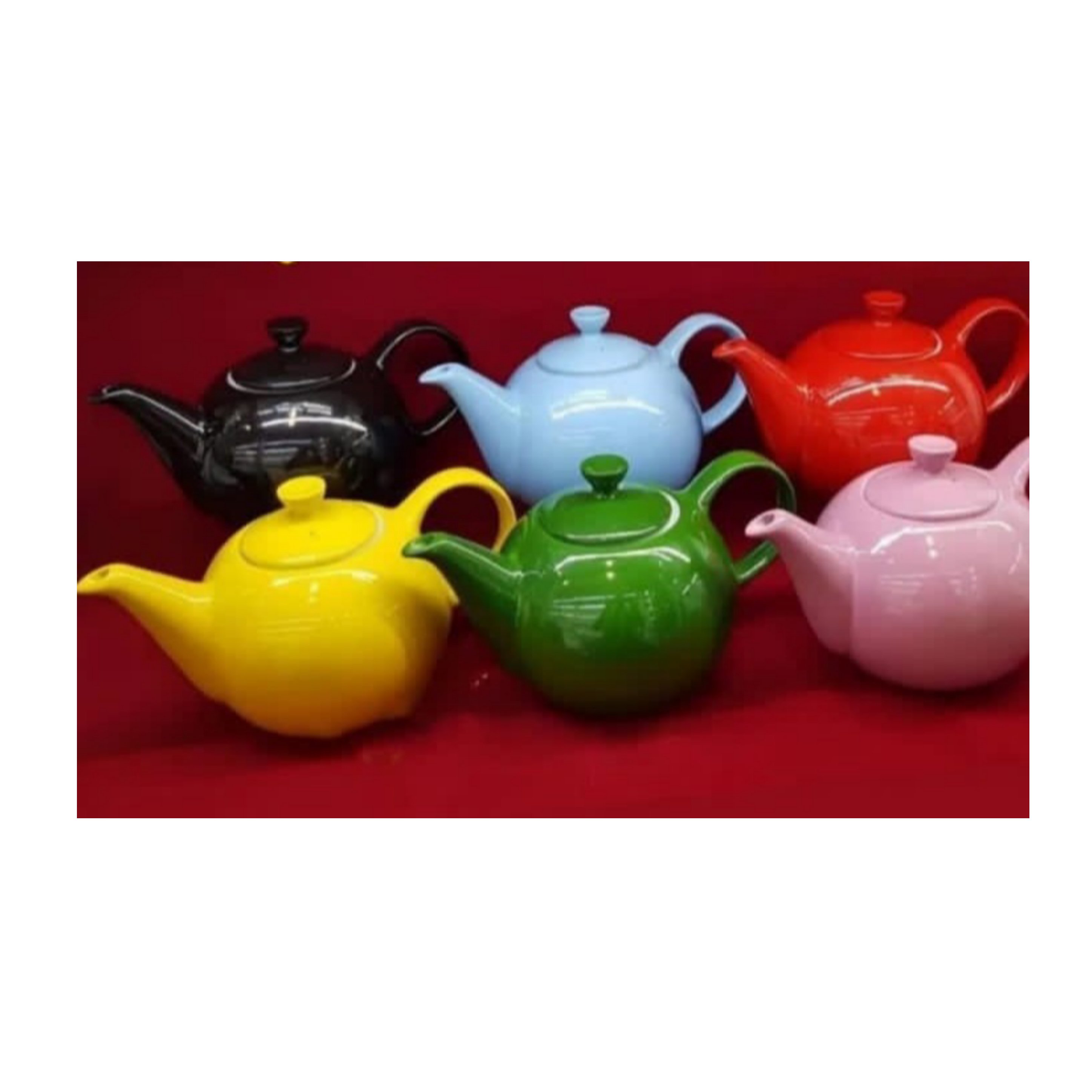 قوری چینی رنگی