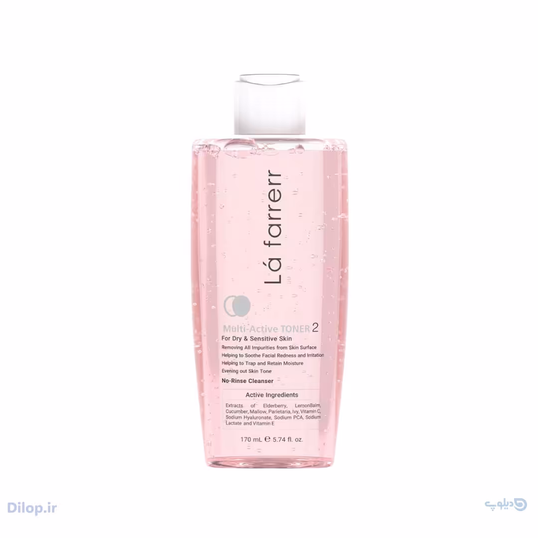 تونر لافارر 2 مناسب پوست های خشک و حساس حجم 170ml