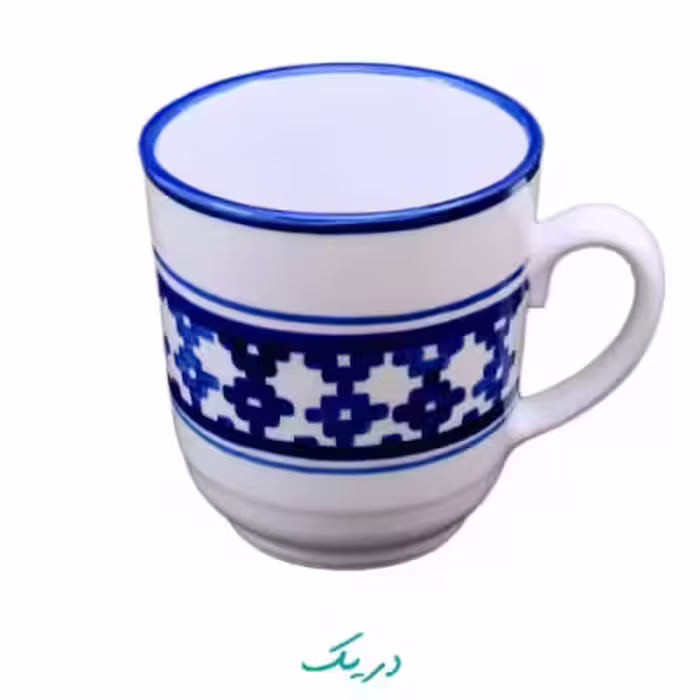 لیوان دسته‌دار نقش زیلو