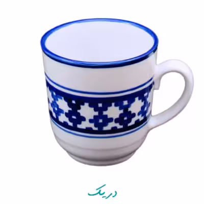 لیوان دسته‌دار نقش زیلو
