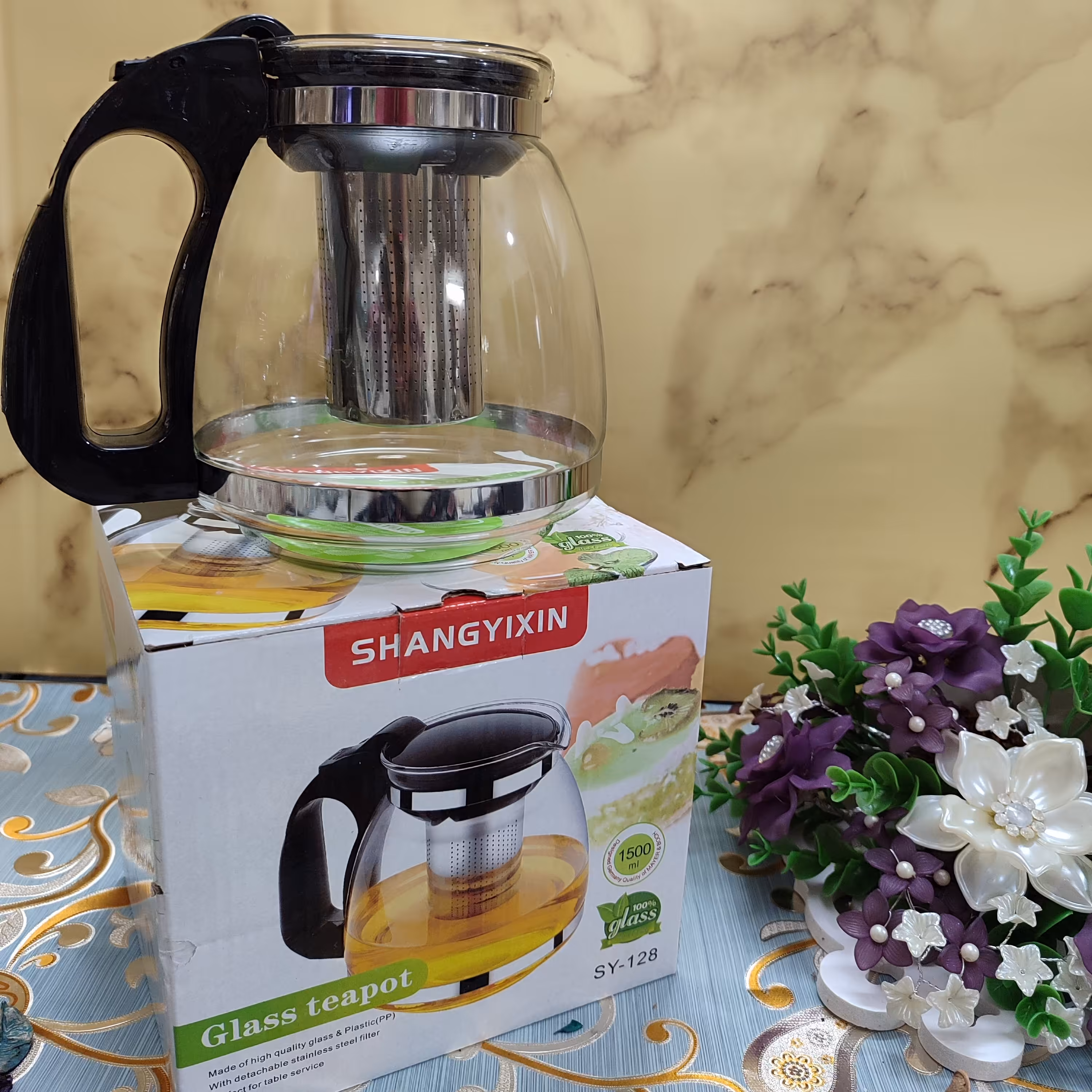 قوری پیرکس  1500 میل دسته لاک 