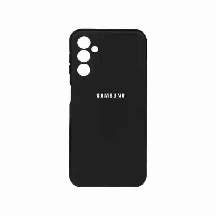 قاب سیلیکونی پاک کنی محافظ لنزدار Samsung A14 - مشکی