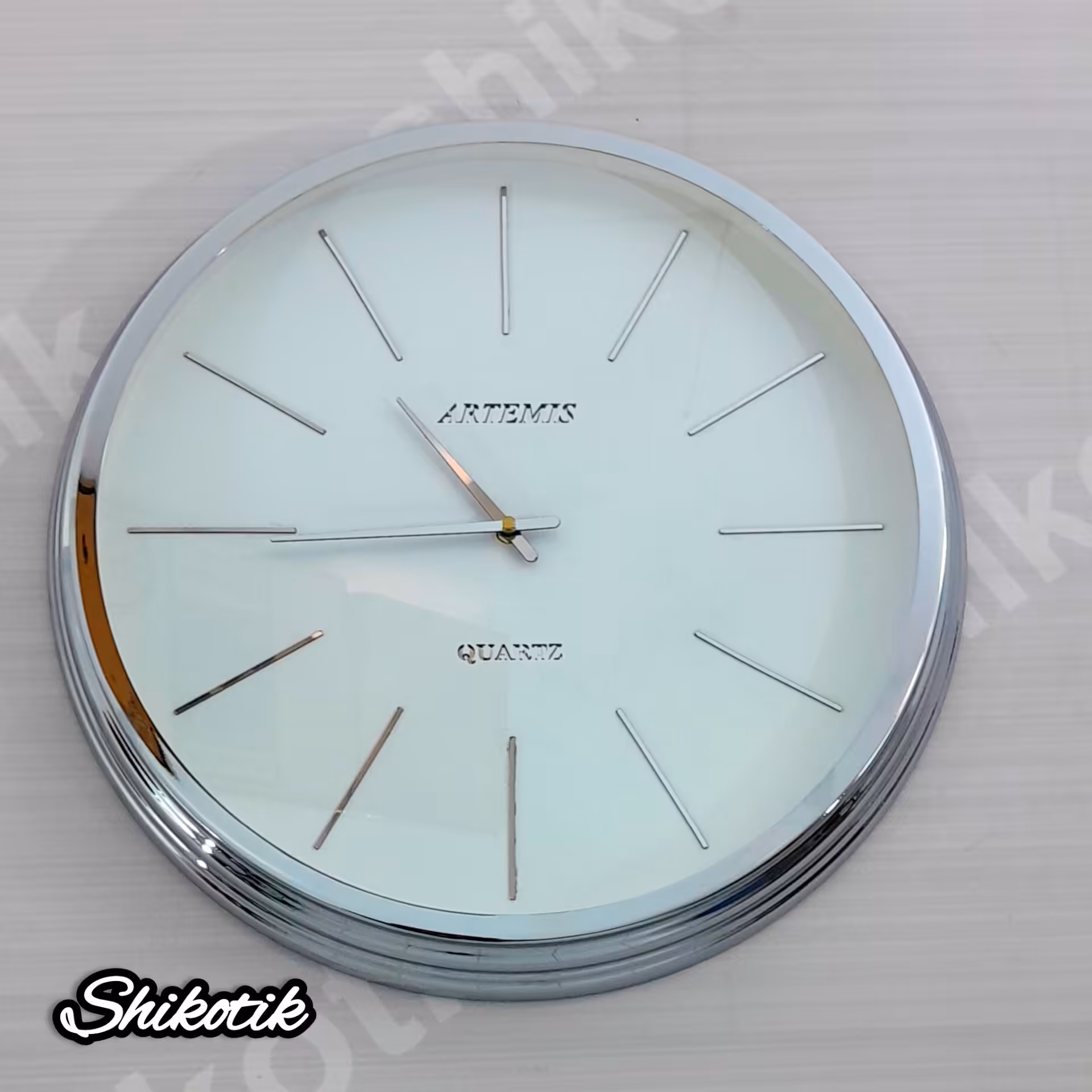 ساعت دیواری تمام فلزی آبکاری فورتیک  ARTEMIS
