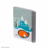 دفتر فنری 100برگ جلدسخت وزیری کلاسیک الیپون کد 279