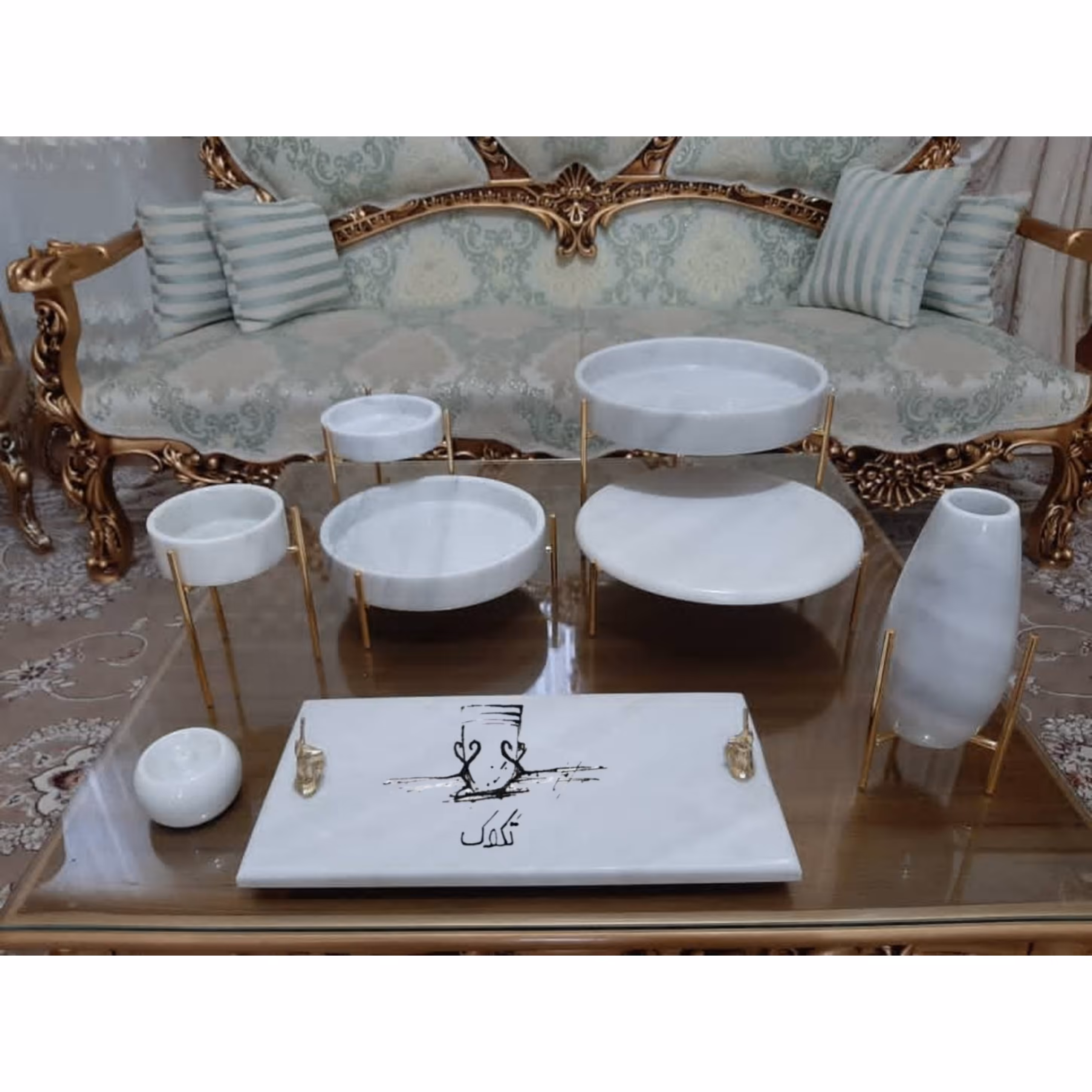 ست پذیرایی سنگی کد 07