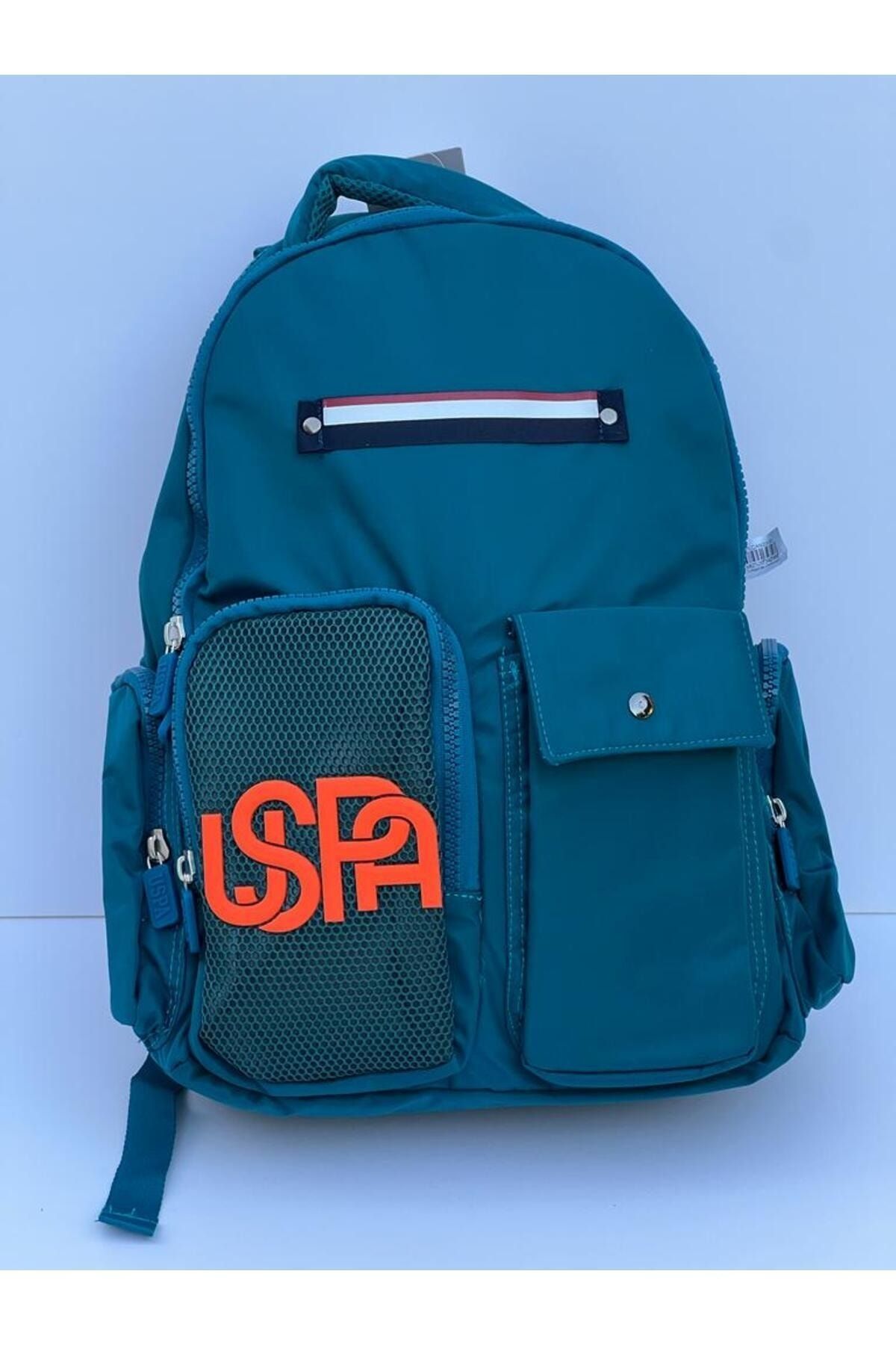 کیف مدرسه آبی مردانه و زنانه دارای مجوز بزرگ کوله پشتی شما فصل جدید US Polo Assn