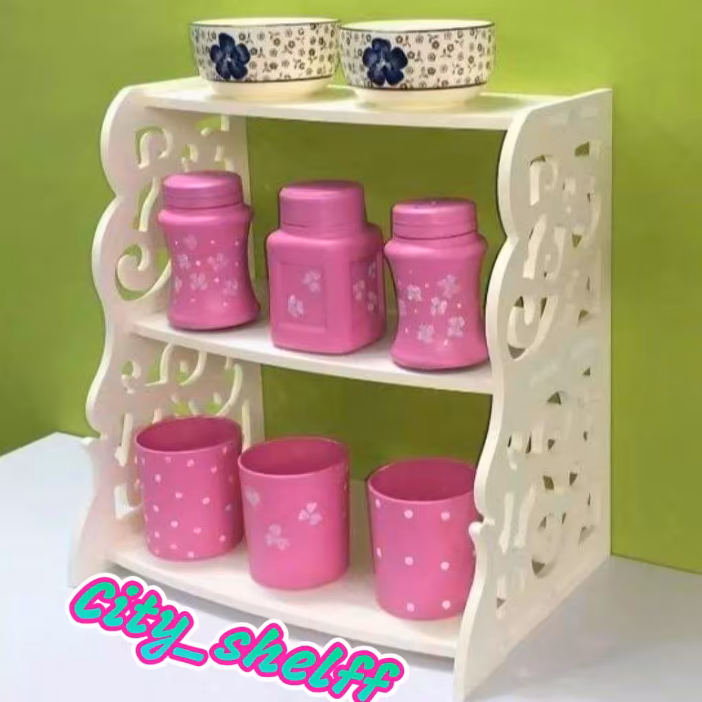 شلف جا ادویه 3 طبقه رنگ سفید