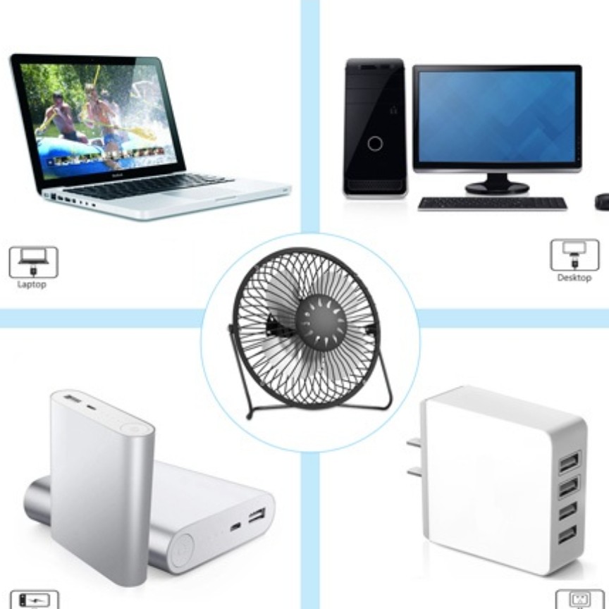 پنکه رومیزی فلزی بزرگ مدل usb
