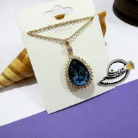 گردنبند برند Xuping مدل JingJing از جنس مس و روکش طلا بسیار زیبا با کریستال سوارسکی Swarovski تراش خورده اصلی کد 14