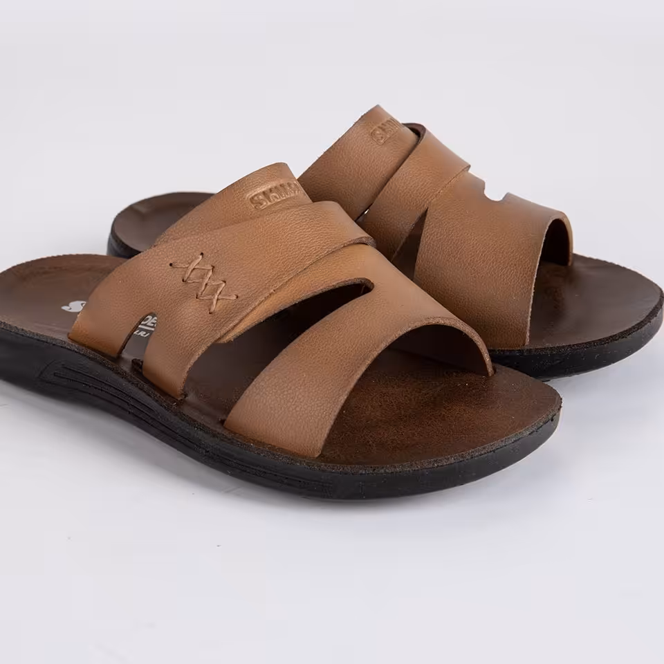 دمپایی شیما مدل شیکاگو عسلی 