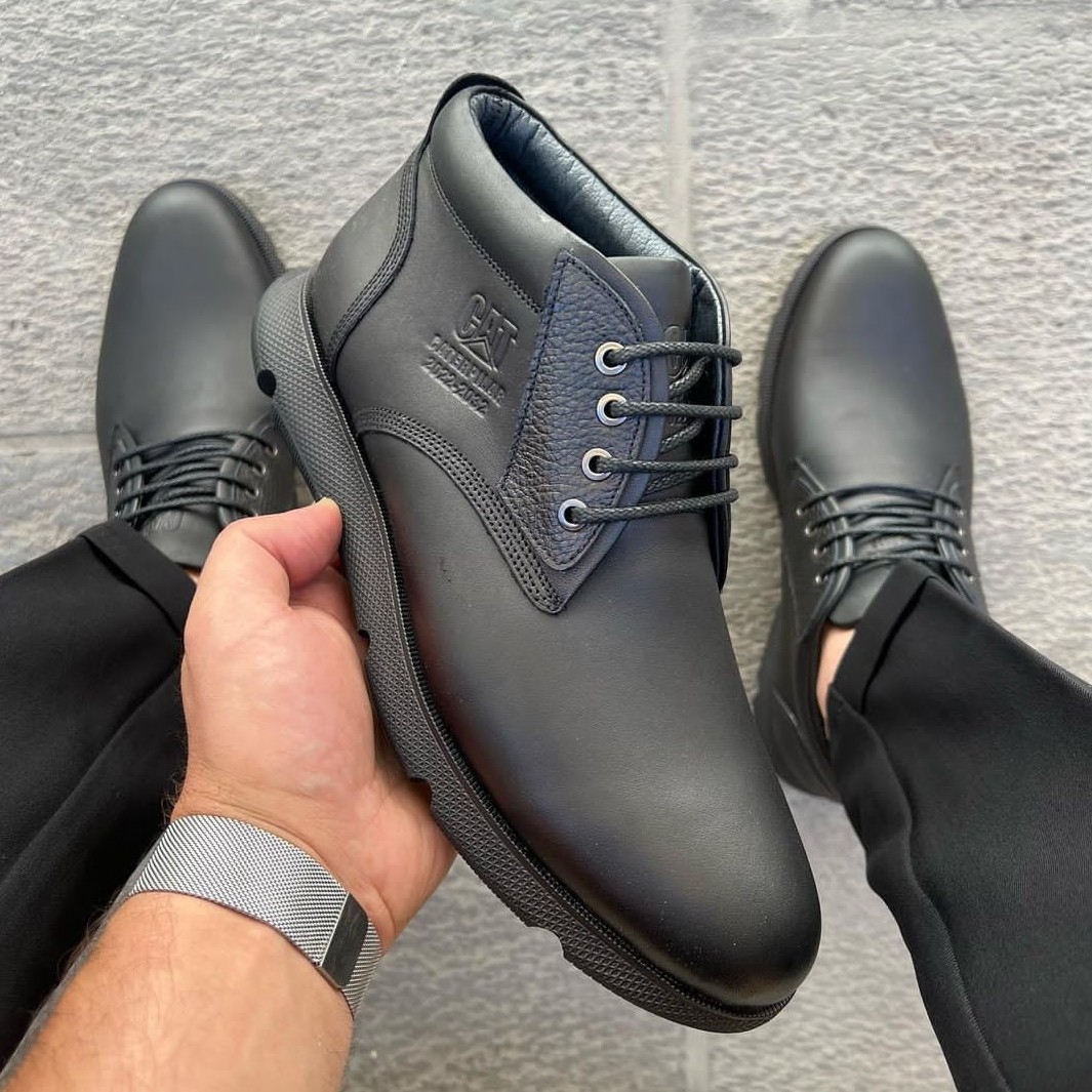 نیم ساق تمام چرم طرحی از مدل cat