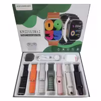 پک ساعت هوشمند و ایرپاد پرو 2 مدل KEQIWEAR KW22 Ultra2 با 7 بند متنوع