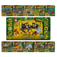 ست لگو اسباب بازی پارک ژوراسیک سری ده عددی -1493-SY DINOSAUR