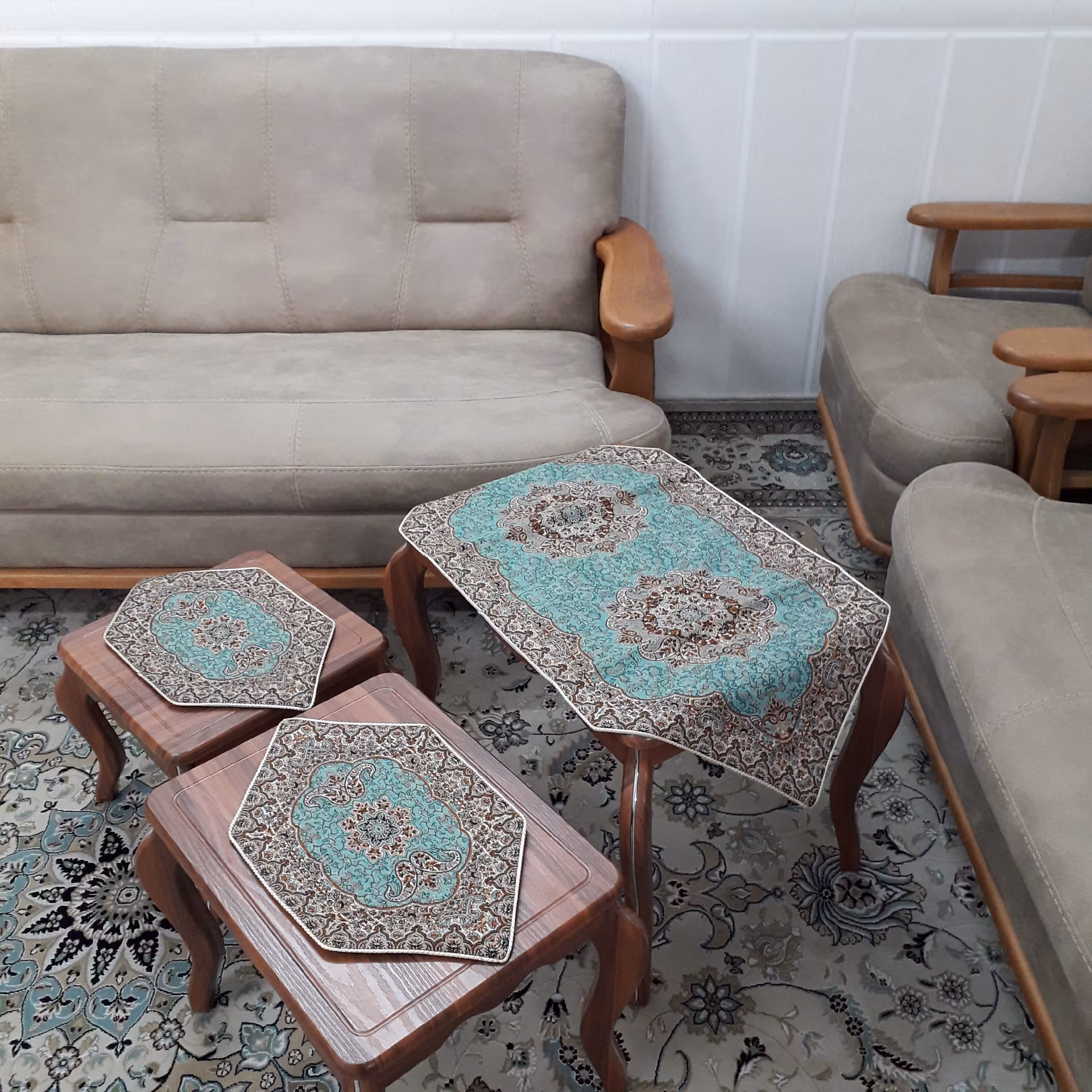 ترمه سه تکه  مدل نسترن 