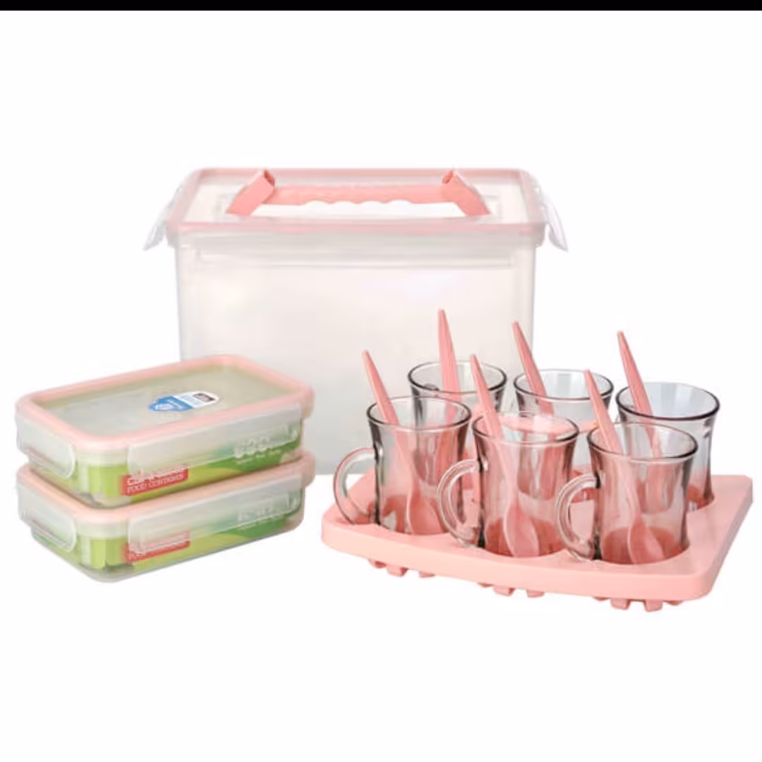 سرویس چای خوری  دلنار 6 نفره  هوم کت بسیار کاربردی 