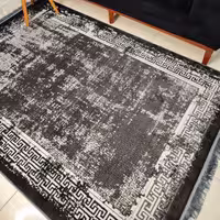 فرش مدرن زمینه مشکی طوسی9متری کد30400 برند شیان (پس کرایه)