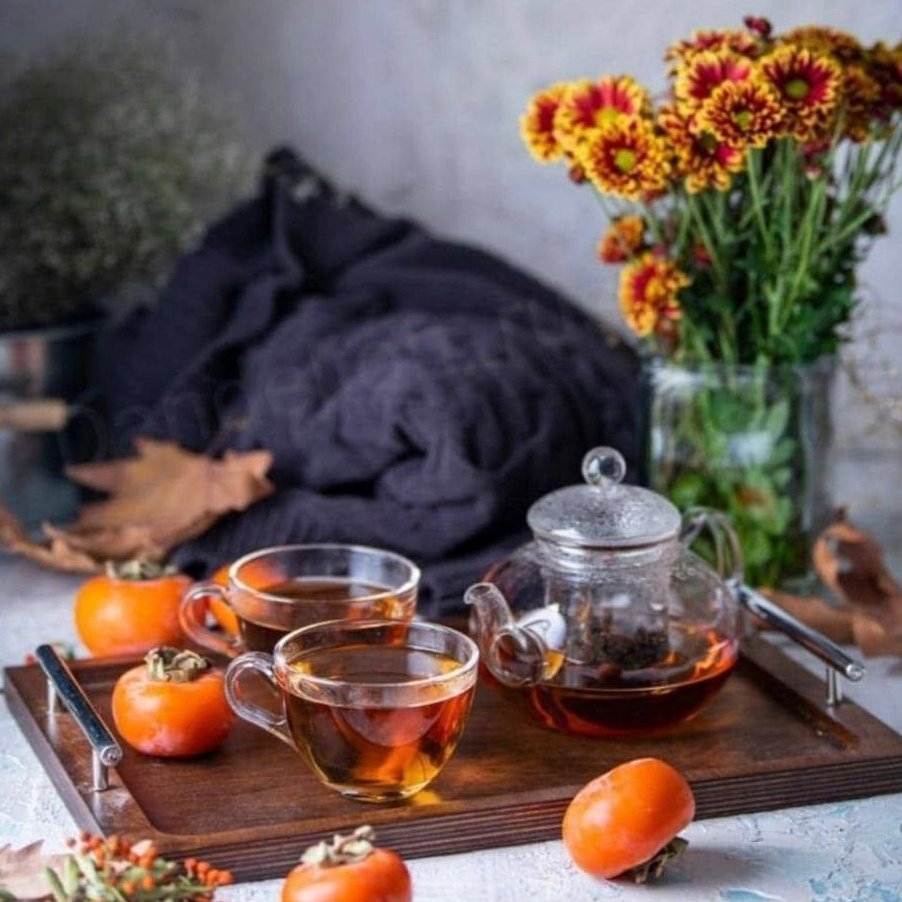 سینی چوبی دسته فلزی بزرگ