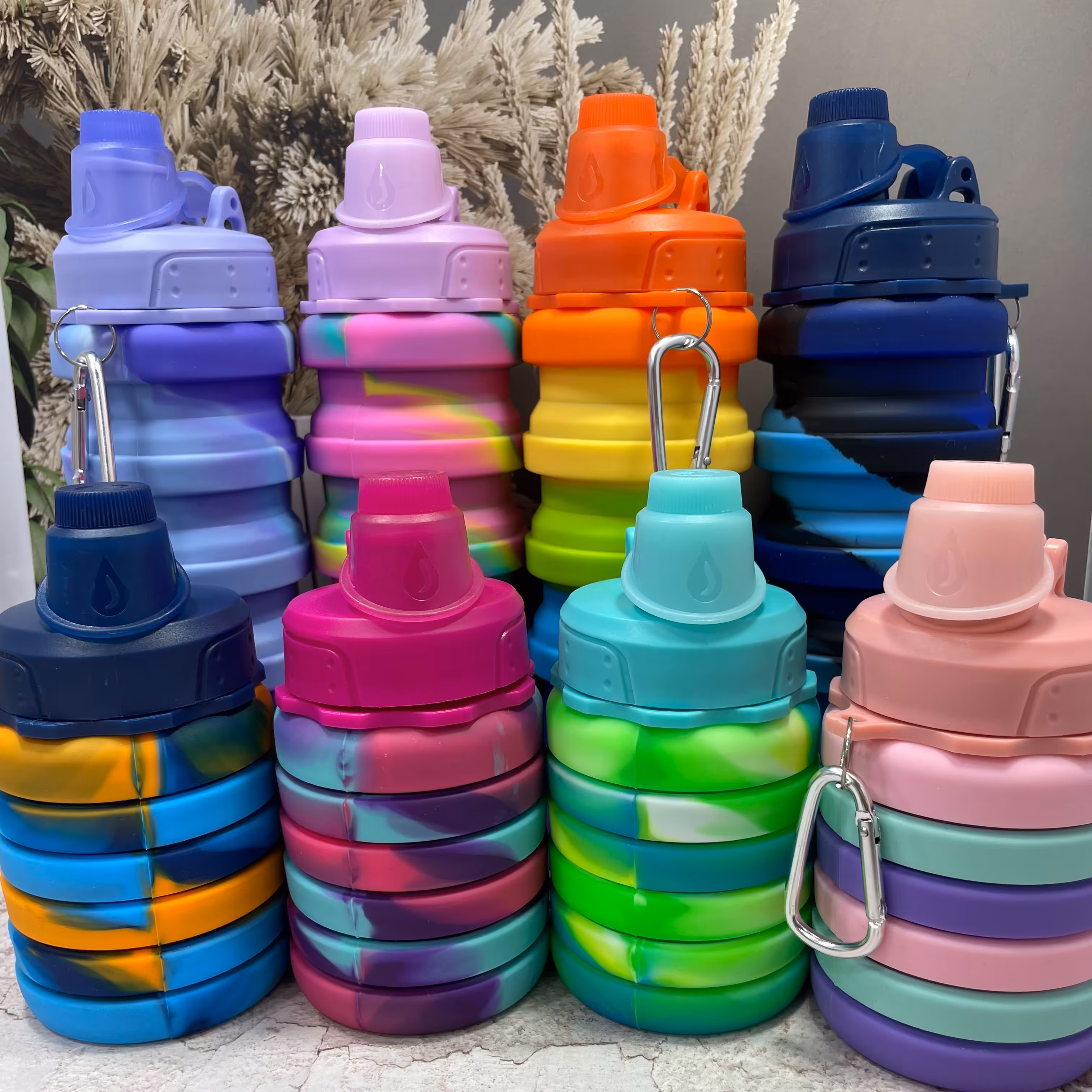 قمقمه تاشو تمام سیلیمون در چند طرح و رنگ 