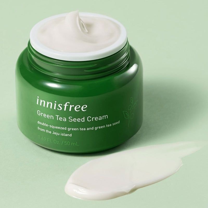  کرم مرطوب کننده بذر چای سبز اینیسفری  کره جنوبی  حجم 20 میل      Green tea seed cream innisfree 
