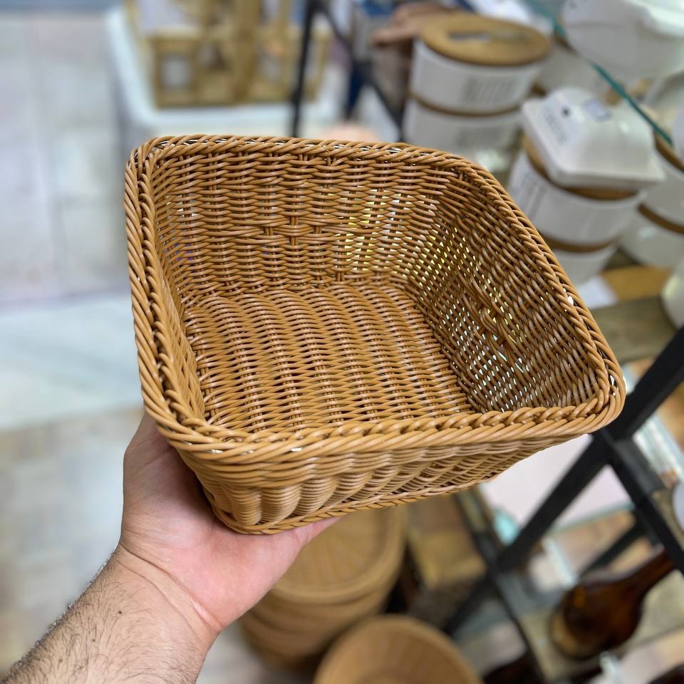 سبد مربع حصیری