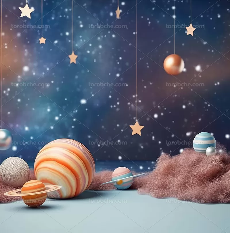 بک دراپ عکاسی کهکشان | گرافیک با طعم تربچه