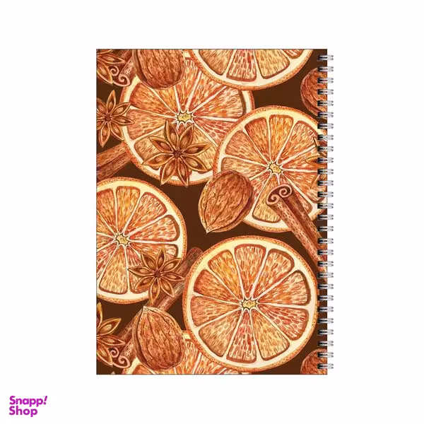 دفتر مشق 80 برگ بامبیلیپ طرح تم پاییزی پرتقال دارچین گردو کد 6678140