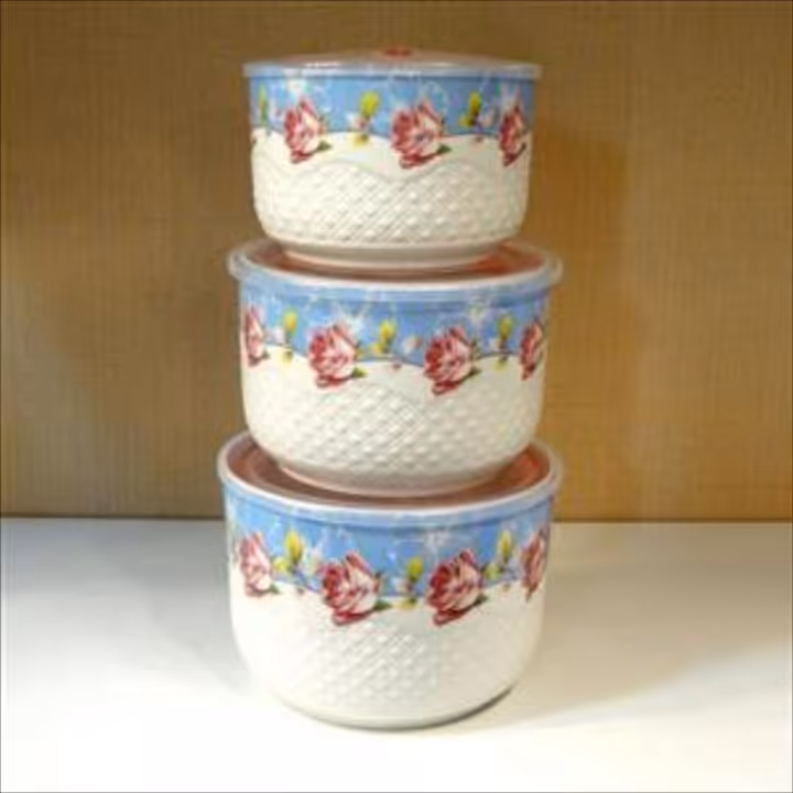 ظرف نگهدارنده سه تیکه سرامیکی سوپاپ دار