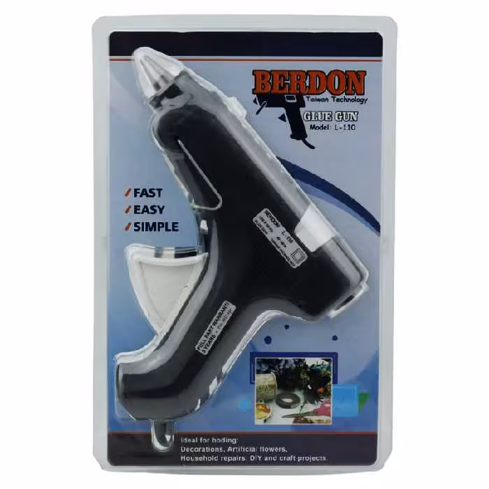 تفنگ چسب حرارتی تایوانی دستگاه چسب تفنگی بردون بزرگ Berdon L-110 60W 