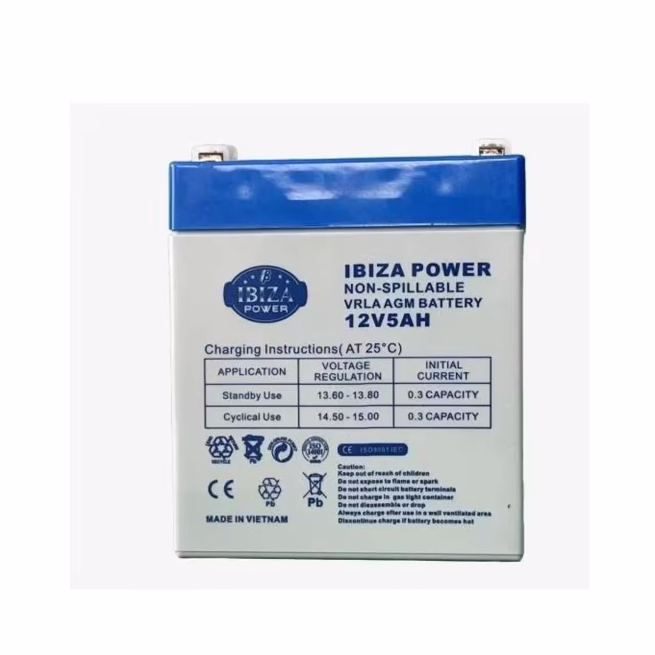 باتری 12 ولت 5 آمپر ایبیزا پاور ویتنام