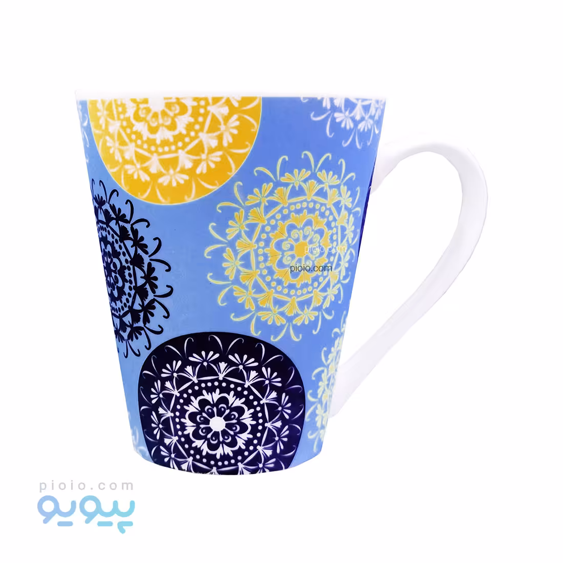 لیوان چینی آبی طرحدار کد 002/2 عمده و کارتنی