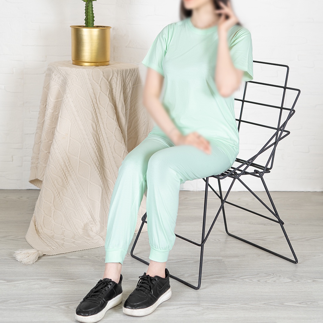 ست تیشرت و شلوار نخ پنبه