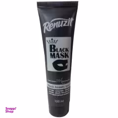 ماسک صورت رینوزیت (Renuzit) مدل Black mask carbon active حجم 100 میلی‌لیتر