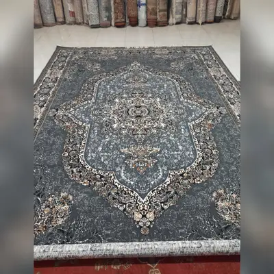 فرش کارینا دودی12 متری 500شانه 7رنگ نخ بی سی اف رنگ ثابت کیفیت عالی 