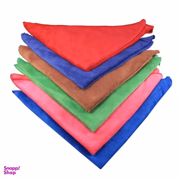 دستمال آشپزخانه مدل COLOURFUL بسته 6 عددی