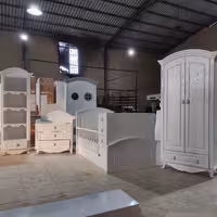 سرویس خواب نوزاد و نوجوان مدل ویکتوریا با دراور  کمد بچه و کمد کودک ویکتوریا 