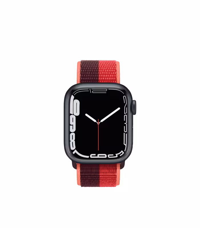 ساعت هوشمند اپل واچ سری 7 مدل Midnight Aluminum Case with Sport Loop Band 41mm