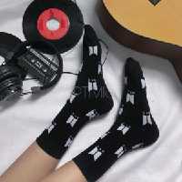 جوراب BTS ساقدار نخ پنبه فری سایز