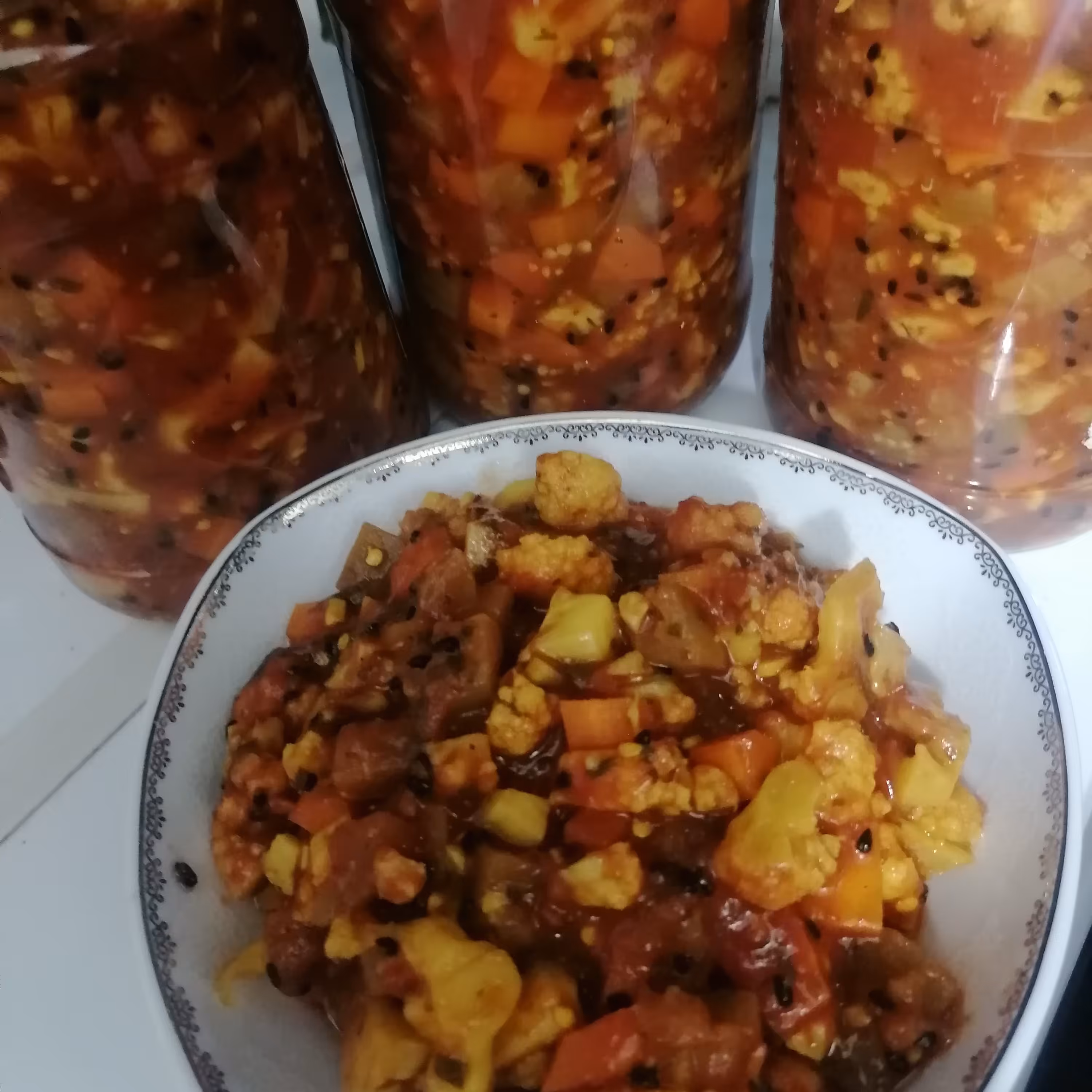 ترشی خانگی گوجه (مشهدی) طعم عالی یک بار امتحان کنی عاشقش میشی