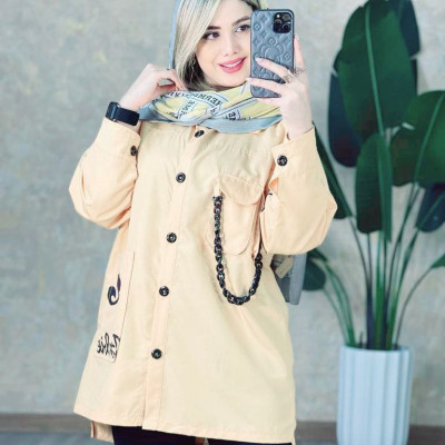 مانتو اسپرت زنانه داکرون مدل باربی - کد 314